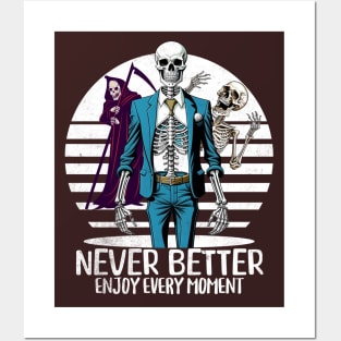 Never better successful skeleton Posters and Art